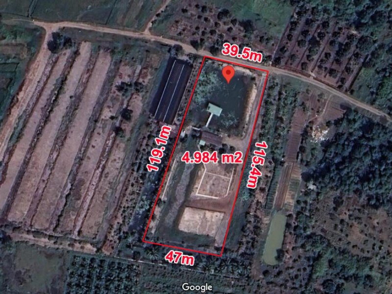 Quá rẻ Đất 0.5Ha, Nở hậu, Đ.4m  Trường Đông TN