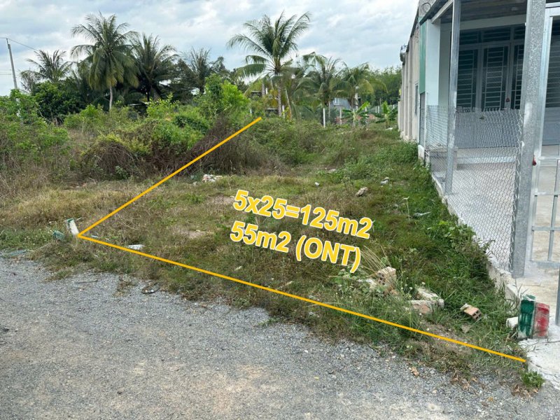 Đất Vuông HXT 125m2 (55m2 ONT)  Kênh Đông TN