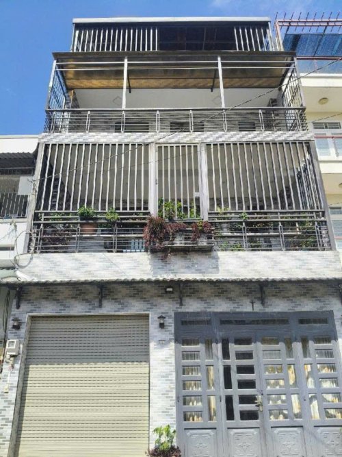 Nhà Vuông 4 tầng Xe hơi tránh 115m2  Thạnh Lộc 16 Q12