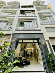Nhà mới 4 tầng HXH 45m2, Vuông  Phạm Văn Chiêu QV