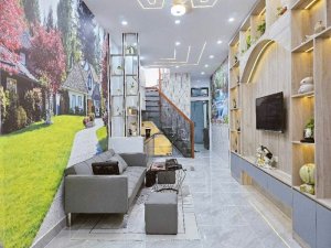 O1672  Nhà mới 2 tầng Trần Bá Giao GV, SHR, Vuông, HXH, 3x13m, 4.x tỷ