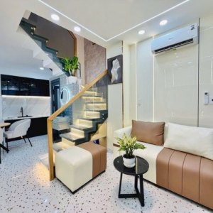 K2144 nhà Nguyễn Văn Công Gò Vấp, sổ hồng riêng, Vuông, 3T, 3.3x7m, 3.x tỷ