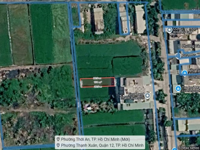 [K2580*] Cơ hội ĐTư! Đất trống 100m2 gần CĐ Điện Lực Quận 12, giá chỉ 2.x tỷ!