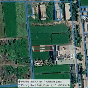 [K2580*] Cơ hội ĐTư! Đất trống 100m2 gần CĐ Điện Lực Quận 12, giá chỉ 2.x tỷ!