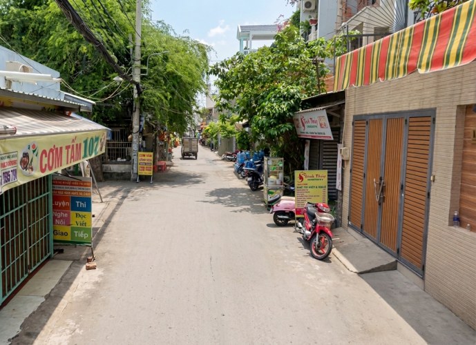 [O2883] cần bán mặt tiền Đ. Số 2 An Hội Đông sát chợ Xóm Mới, 5.x tỷ