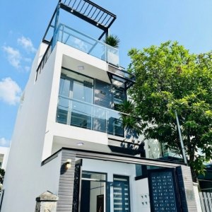 [T2886*] Nhà 2 mặt tiền 4T mới tốt Đ. Số 2 An Hội Đông, nhỉnh 5.x tỷ