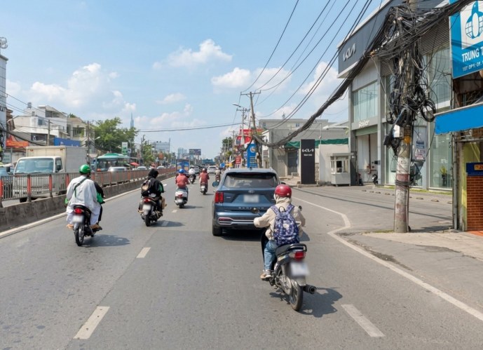 H3081* Nhà mặt tiền QL13 Hiệp Bình sát Đ.Học Luật 247m2 Giá 2x Tỷ